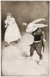 „Aber Mary Ann, was machst du denn hier?“, Illustration zu Lewis Carrolls Alice